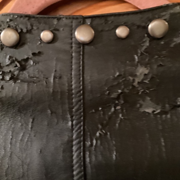 Faux black Leather Biker Style Jacket 1X - Picture 5 of 6